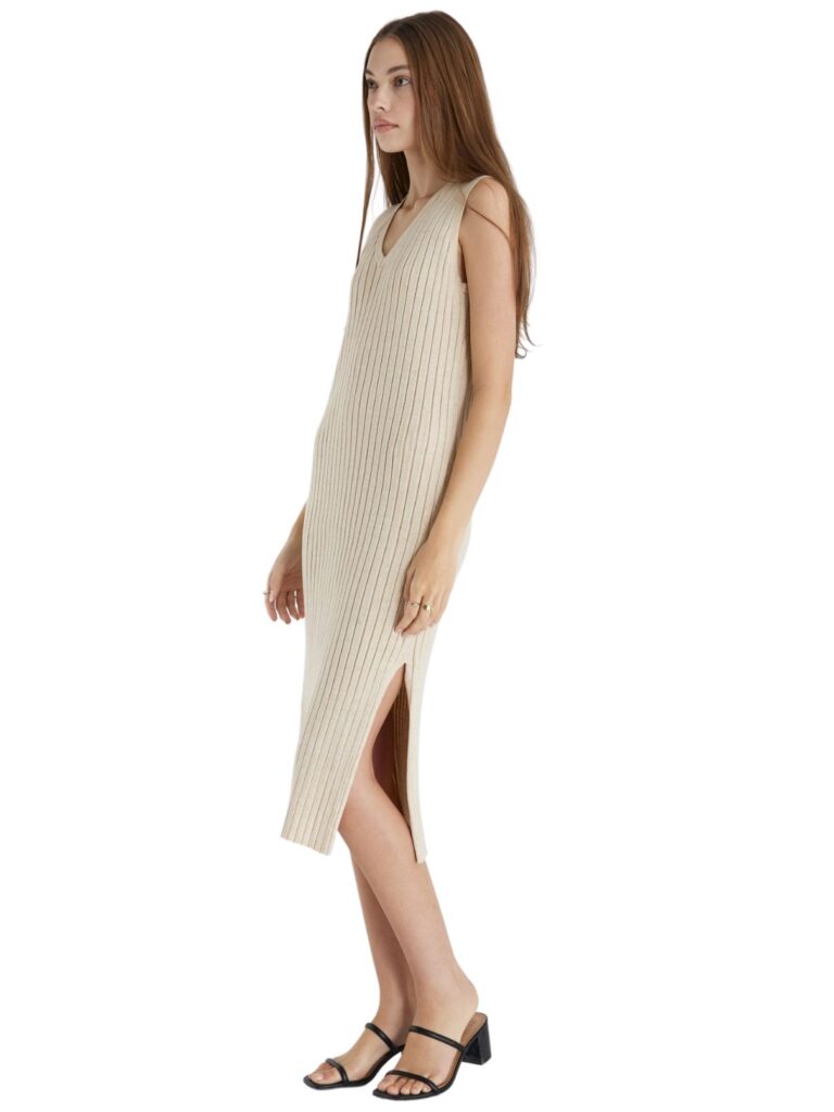 jada tank midi dress in cream