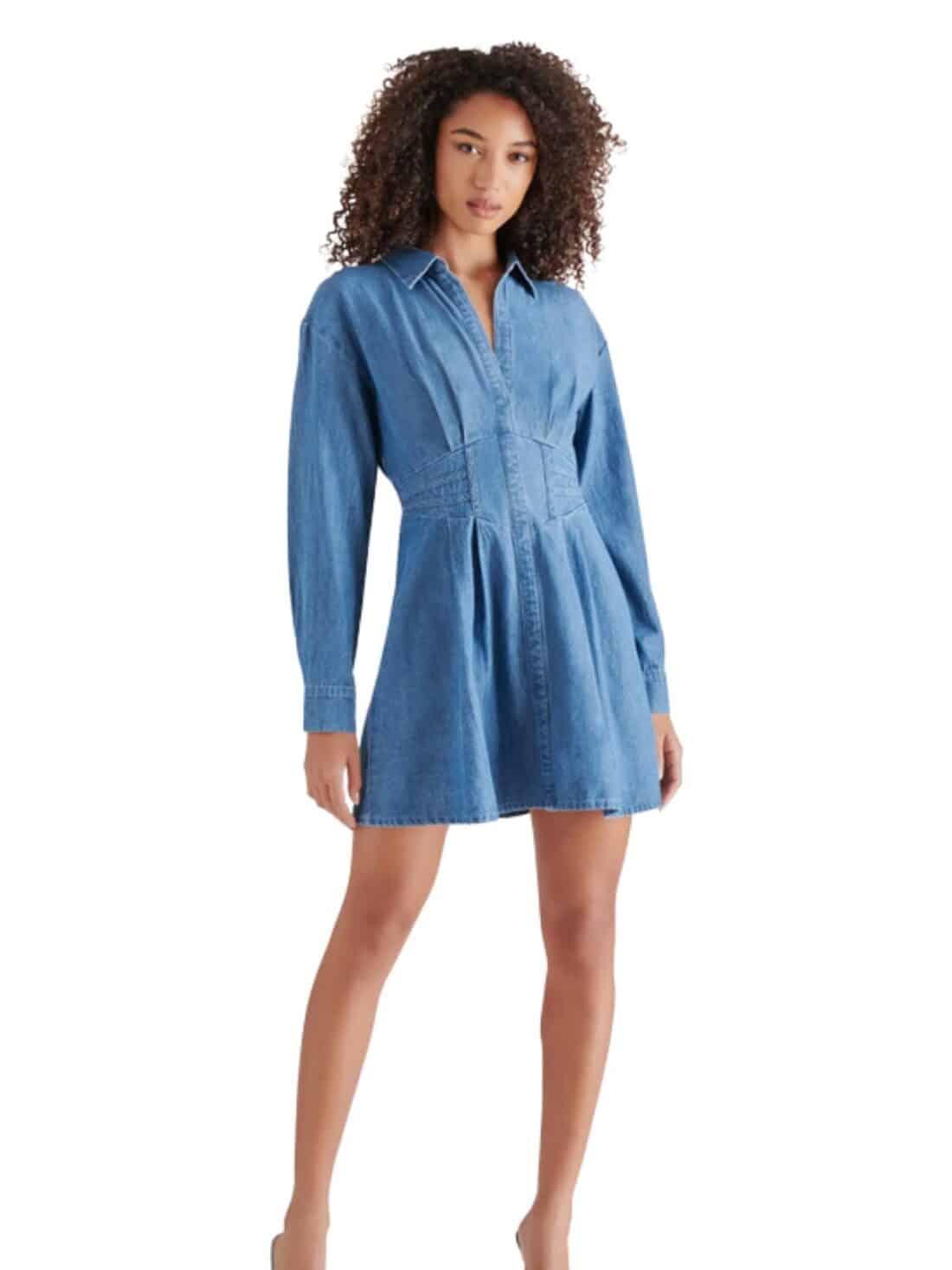 bb dakota by steve madden aria chambray dress