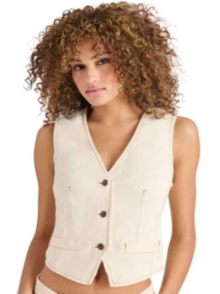 bb dakota by steve madden micky vest in oatmeal