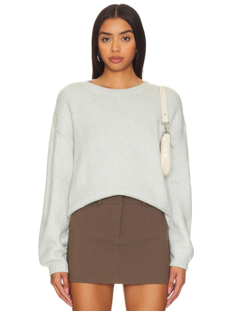 bb dakota colette sweater in jade cream