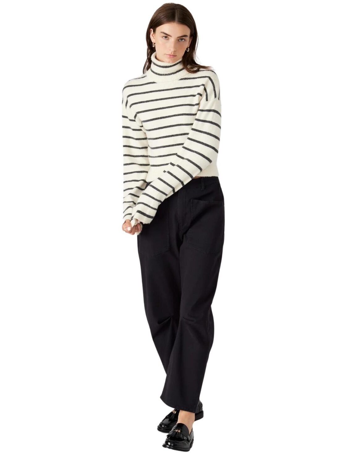 bb dakota narsha sweater in ivory stripe