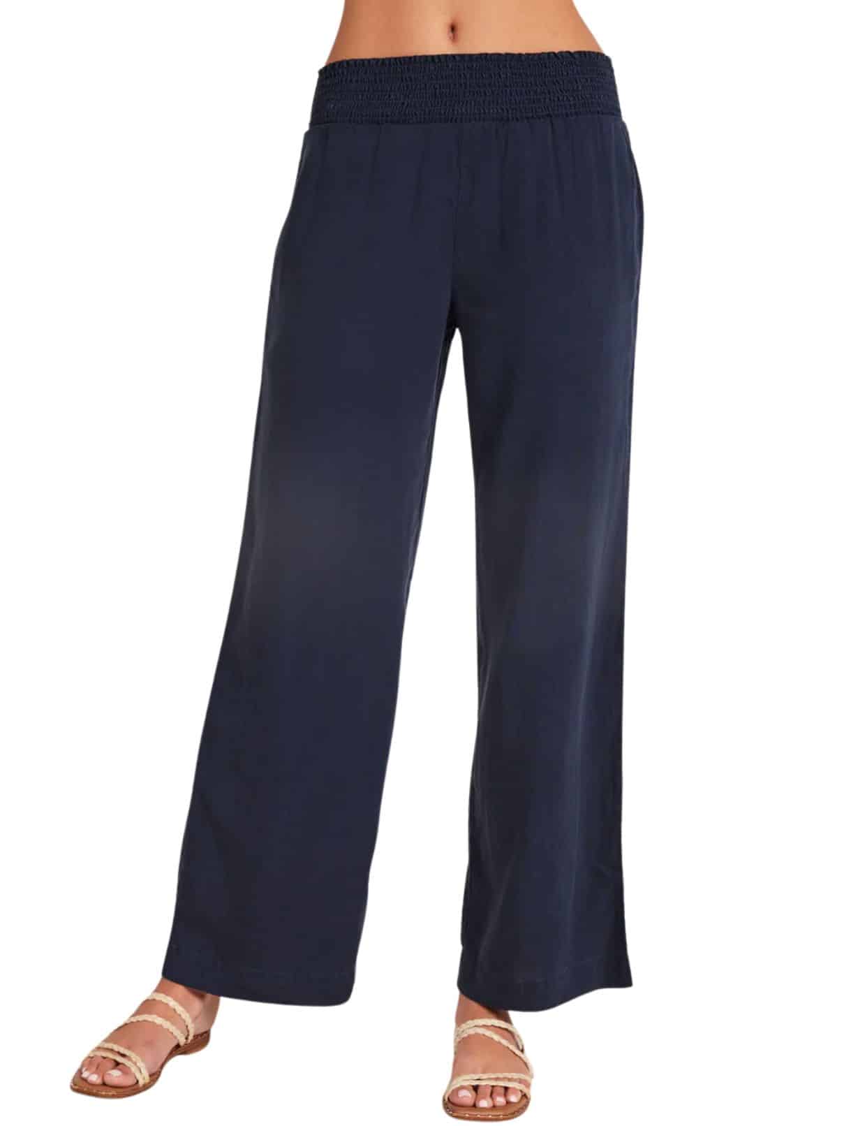 Bella Dahl Wide Leg Pant In Endless Sea Cotton Island Womens