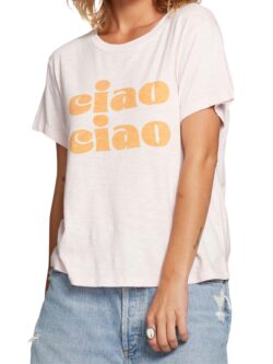 chaser ciao tee in rose quartz