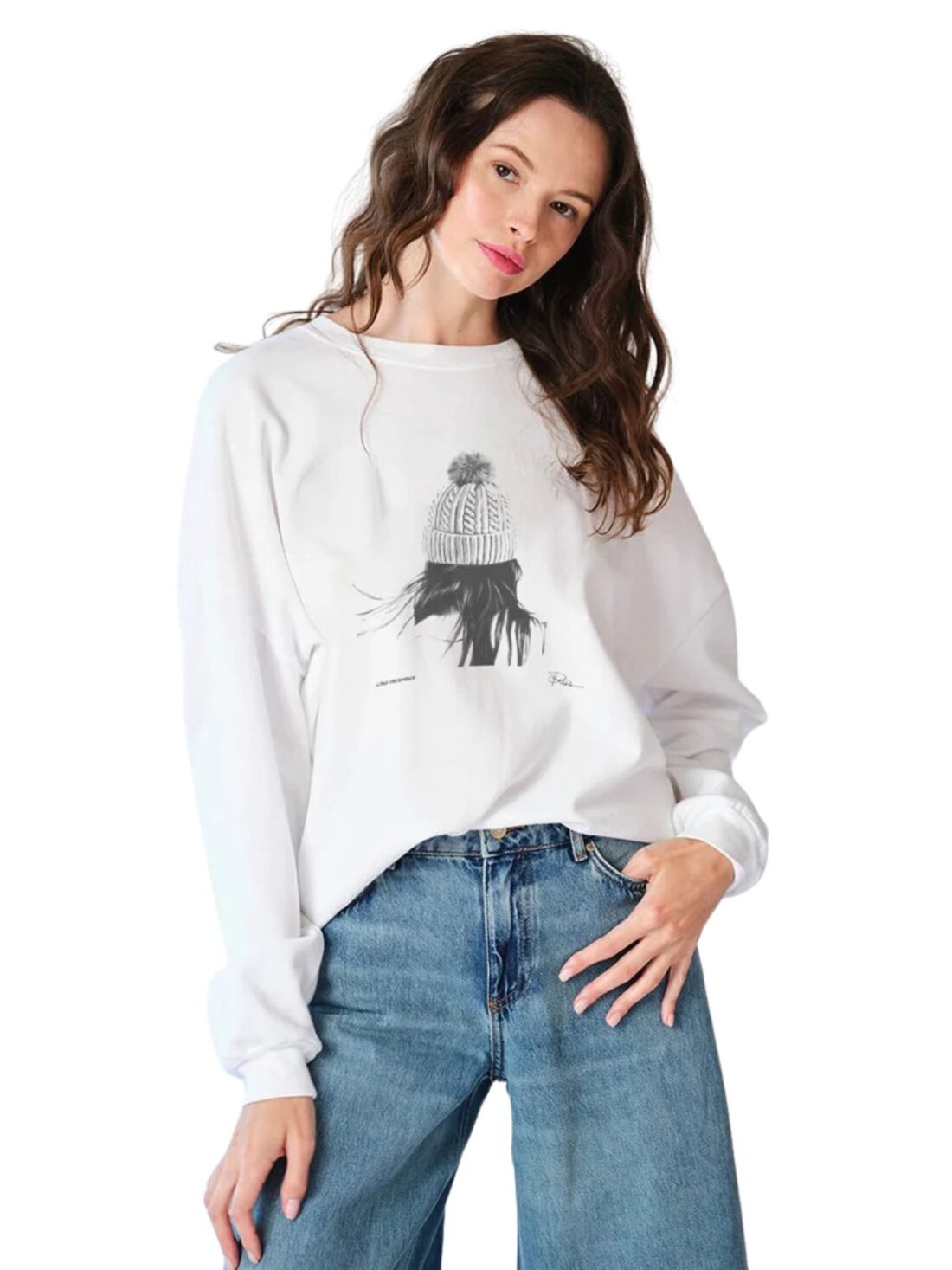 cpress studio long december cozy sweatshirt