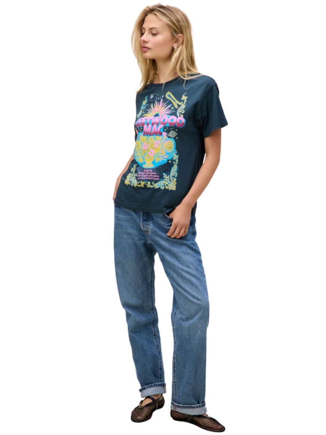 daydreamer fleetwood mac celestial bouquet boyfriend tee