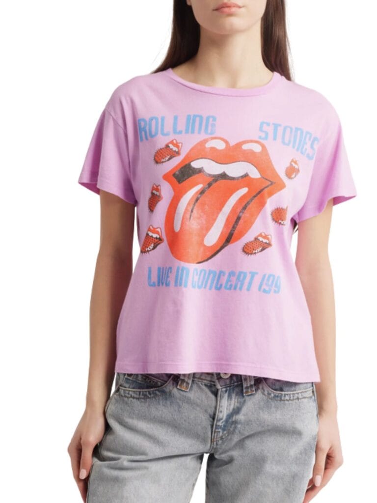 daydreamer rolling stones live in concert 1994 solo tee in faded lilac