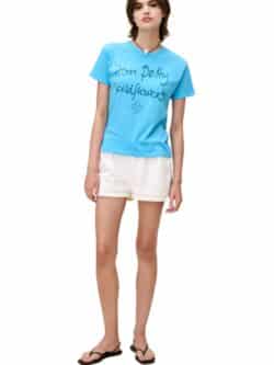 daydreamer tom petty wildflower ringer tee in ultra blue