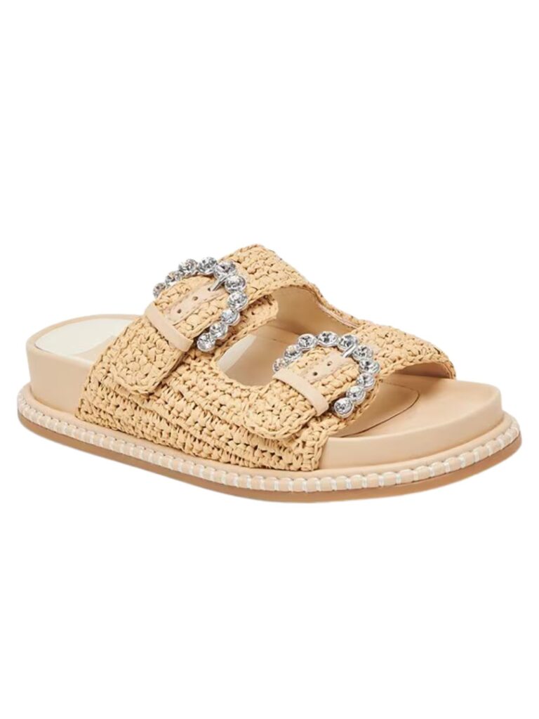 dolce vita shauny crystal sandal in natural