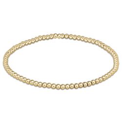 enewton 2.5mm classic gold bead bracelet