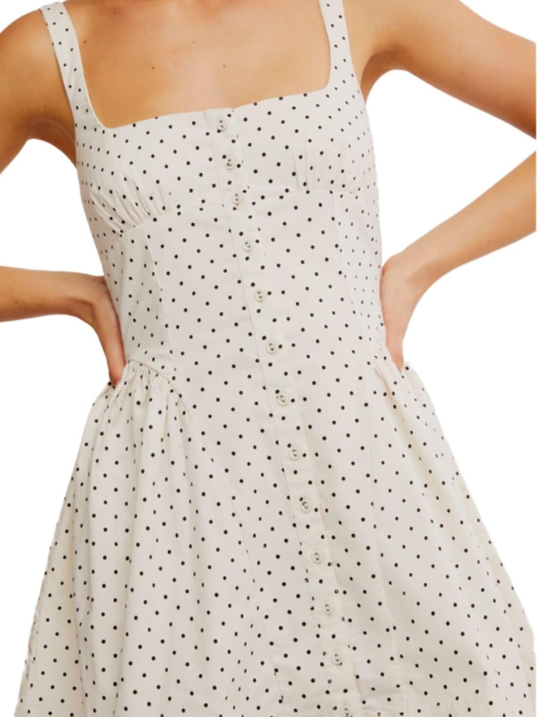 free people astrid mini printed dress in ivory