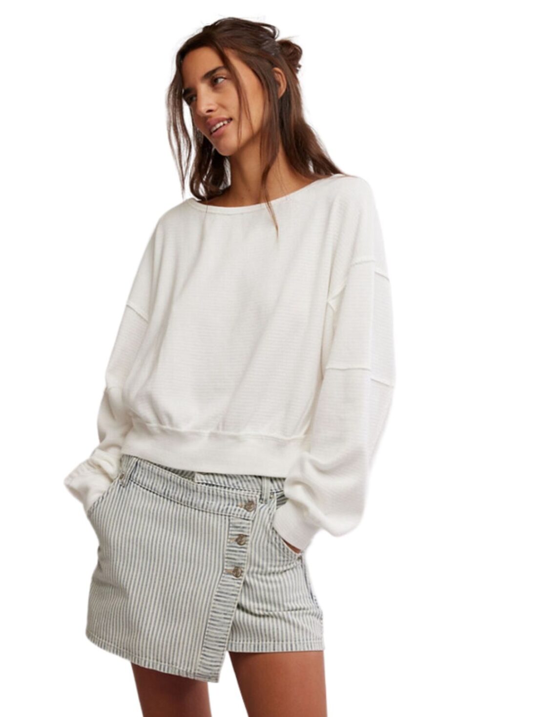 free people ife pullover in ivory