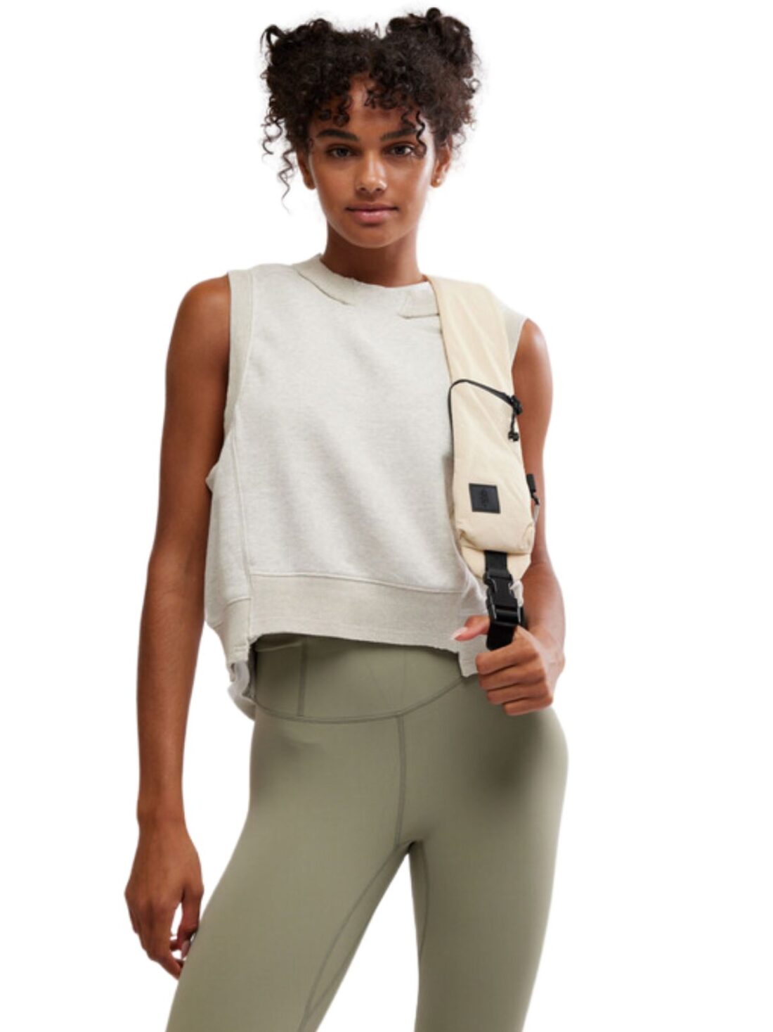 free people intercept tank in heather grey