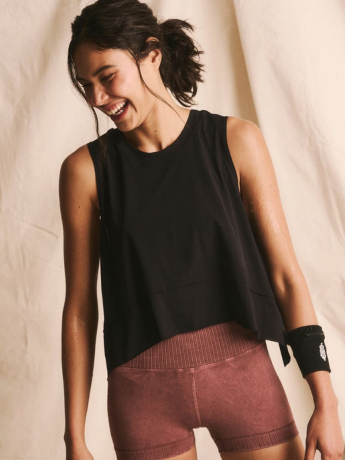 free people tempo tank in black