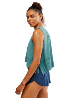 free people tempo tank in midnight jade