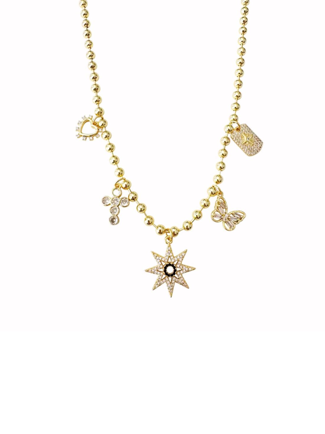 gemelli charm party necklace