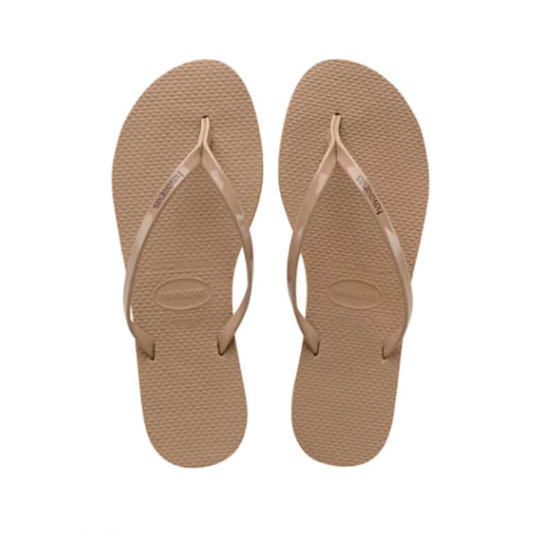 havaianas you metallic sandal in rose gold