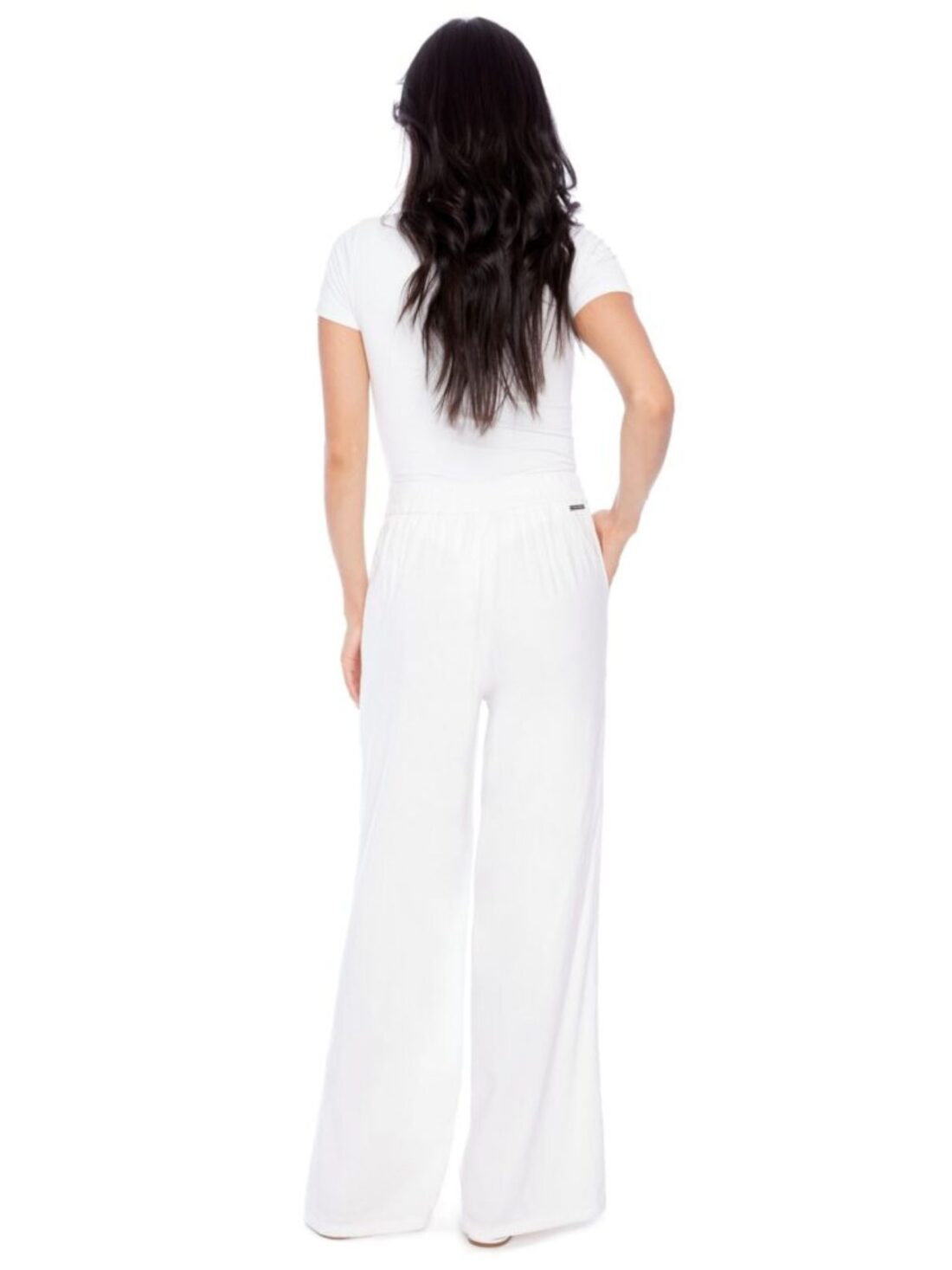 i heart tyler madison linen pants in white