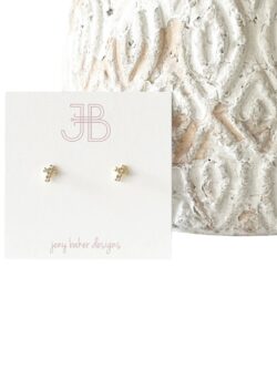 jeny baker teeny cross studs