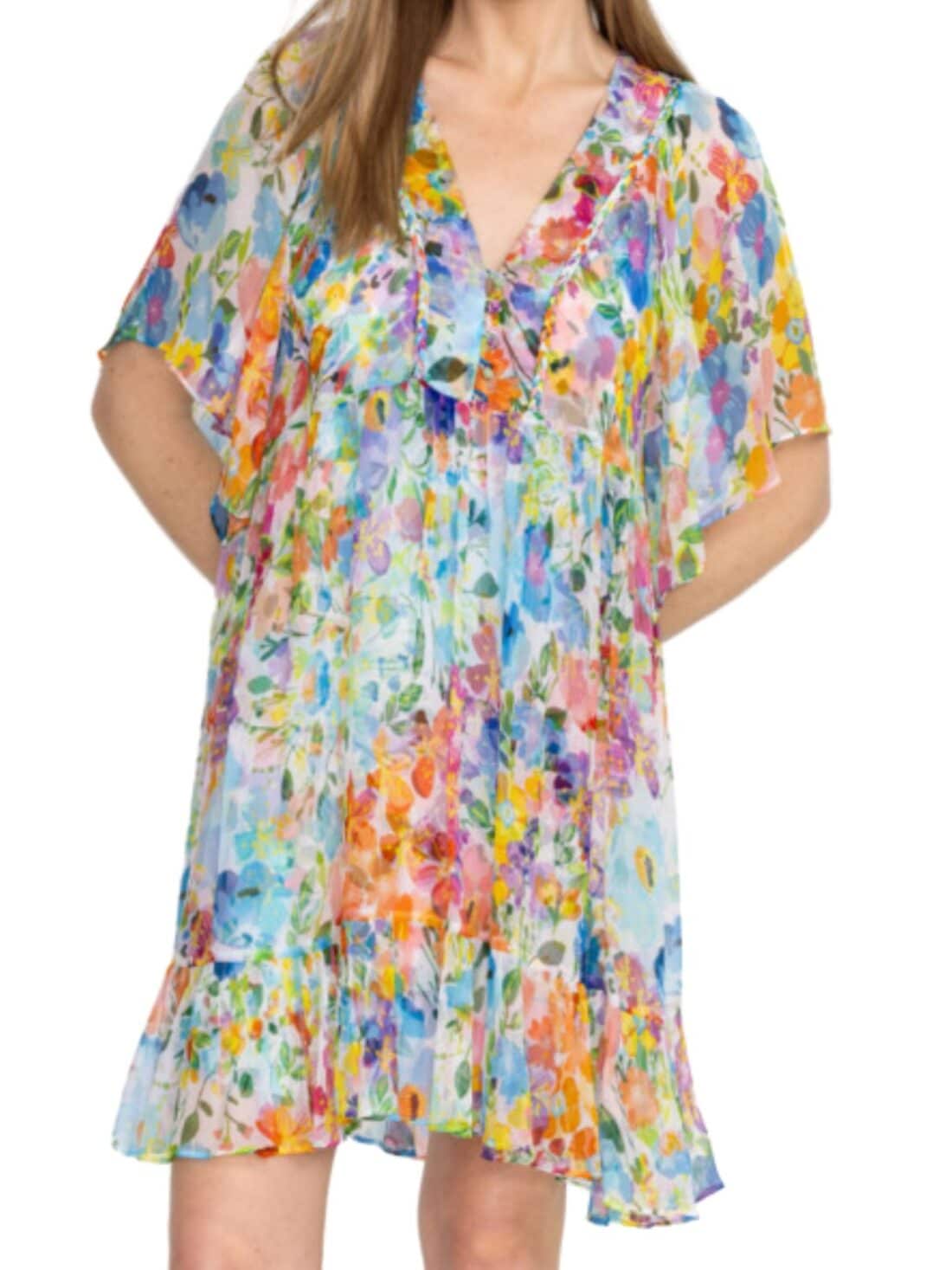 johnny was margaret mini dress in wild blooms