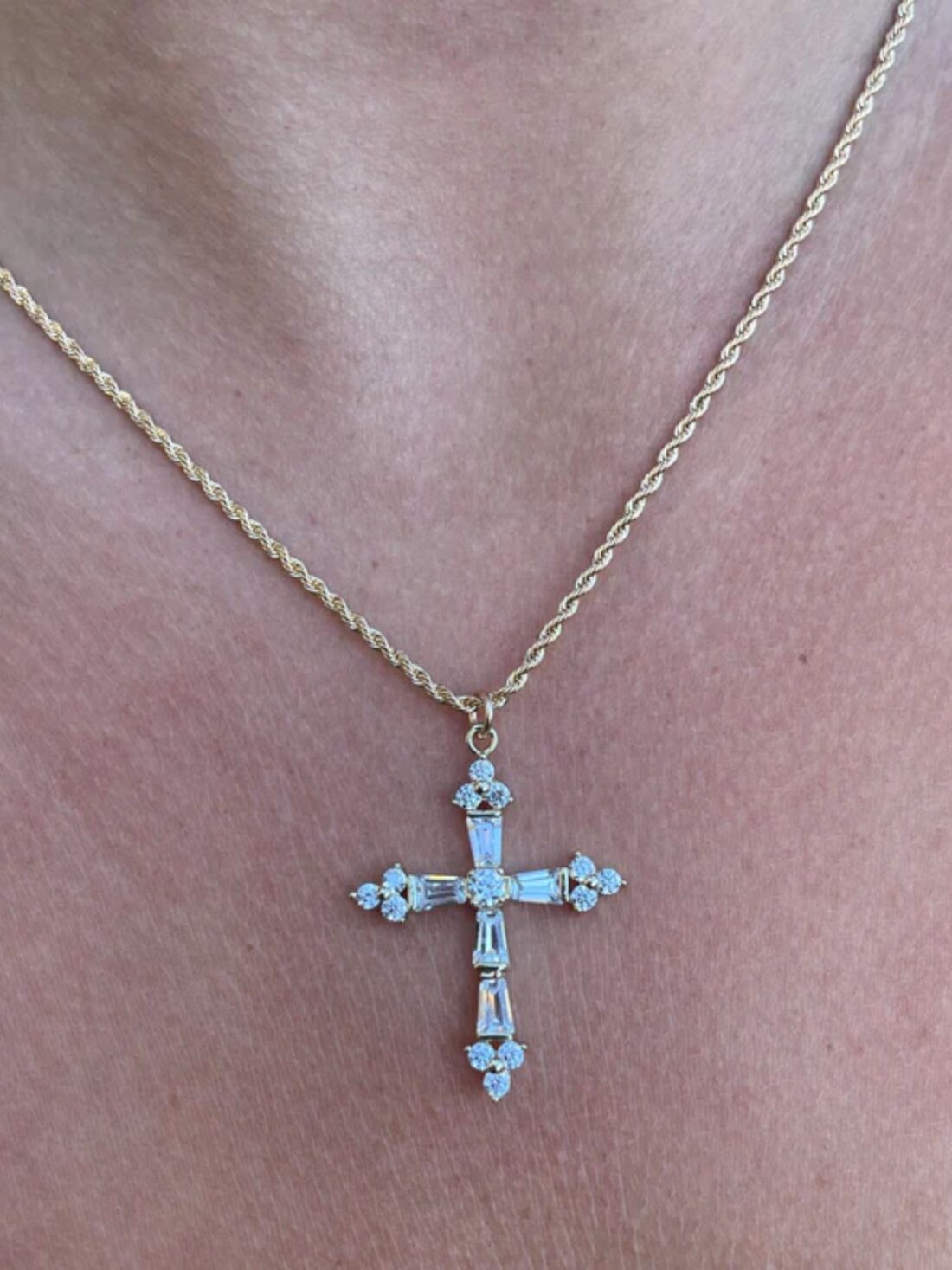 joy dravecky queens cross necklace