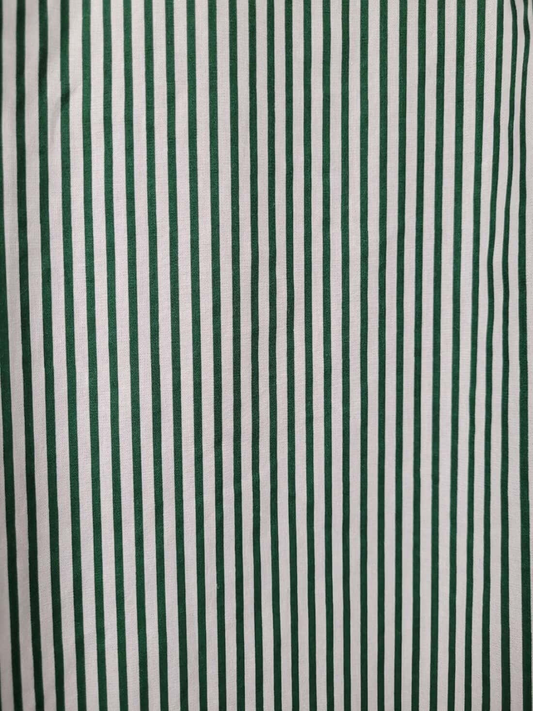 karlie dark green/white stripe poplin shirt