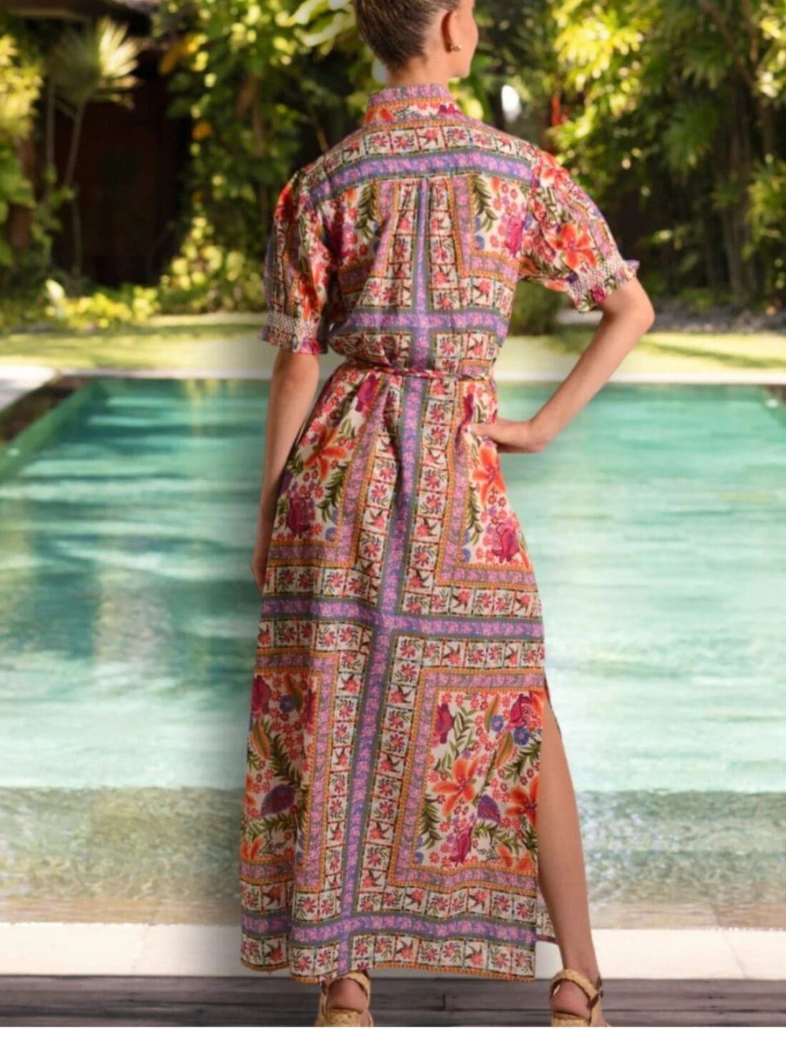 lola australia july maxi dress in tull sq