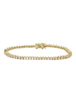 melinda maria baby not your basic 7" tennis bracelet in gold