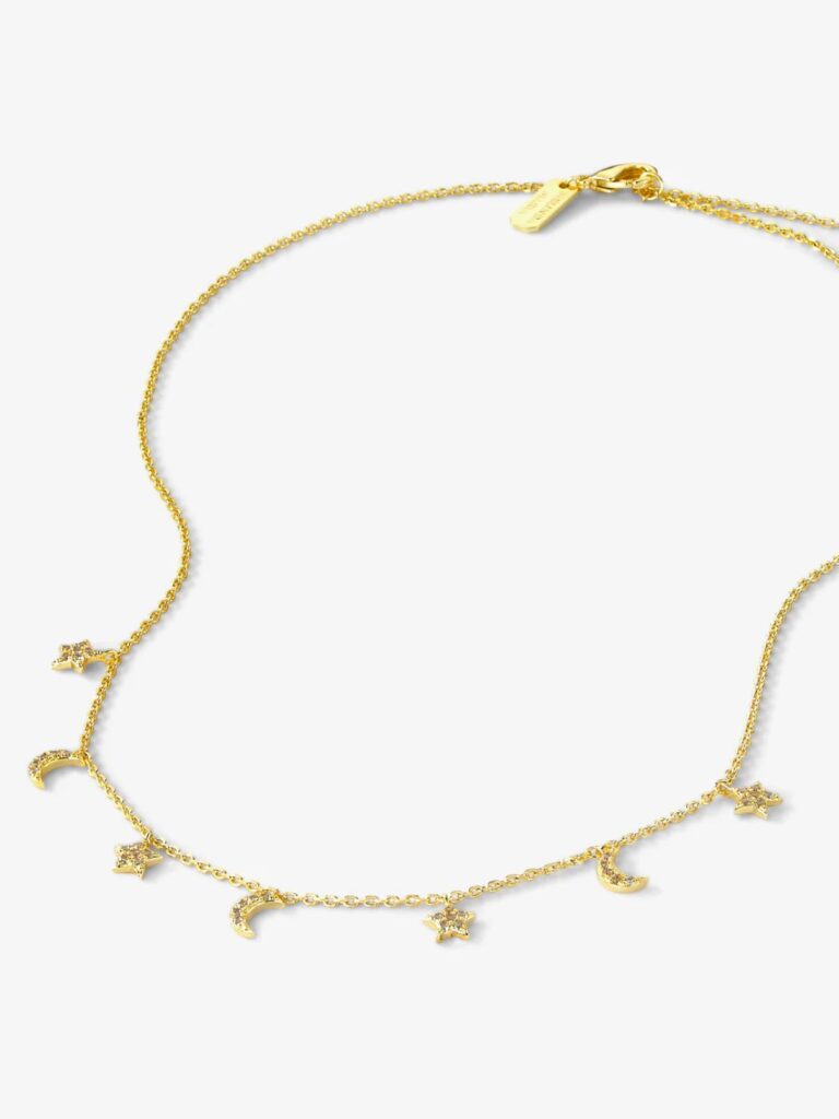 melinda maria starry night necklace in gold