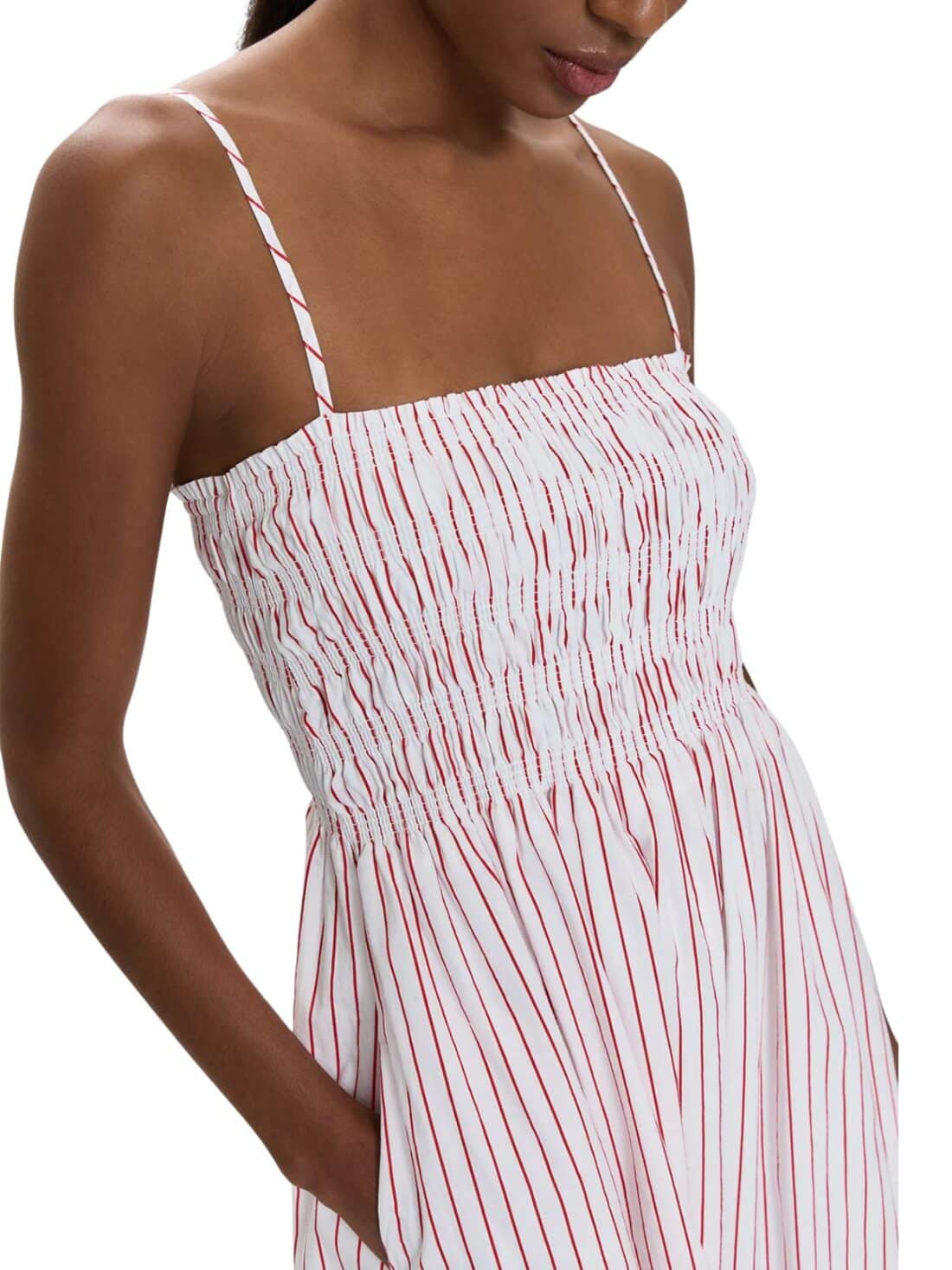 pistola bianca ruby stripe dress