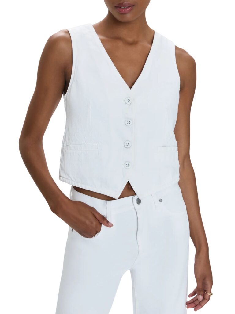 pistola vero vest in white