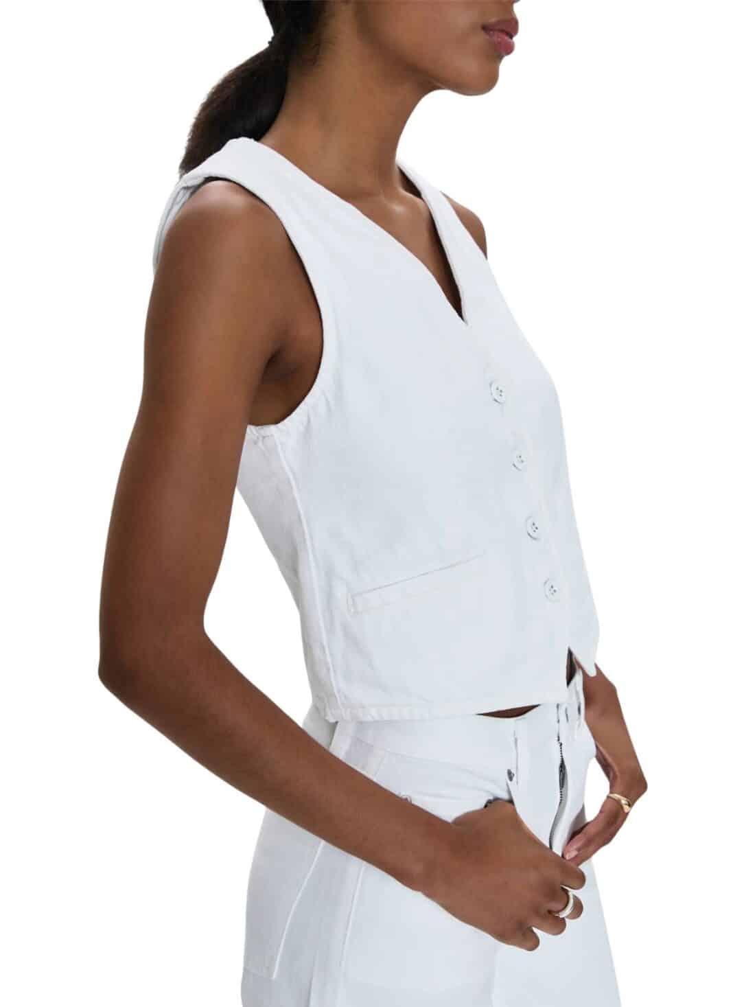 pistola vero vest in white