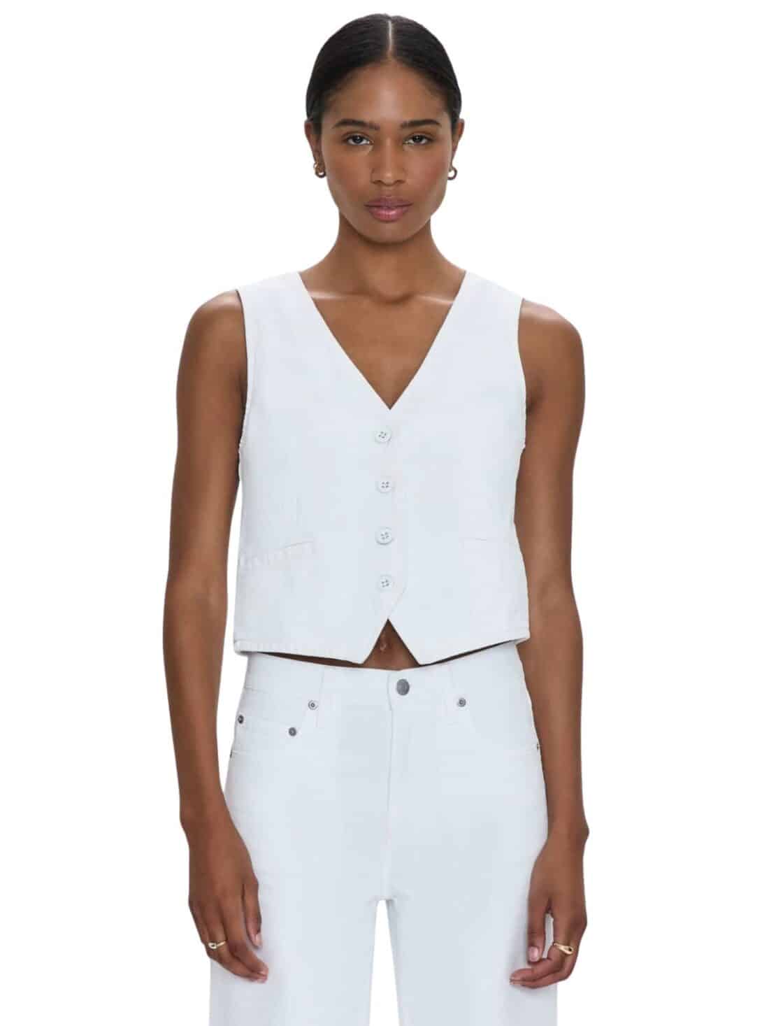 pistola vero vest in white