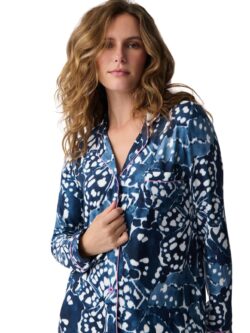 pj salvage spread wings night shirt in navy