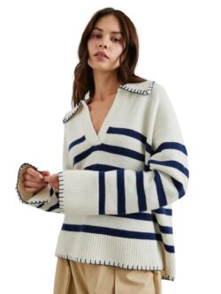 rails athena navy stripe sweater