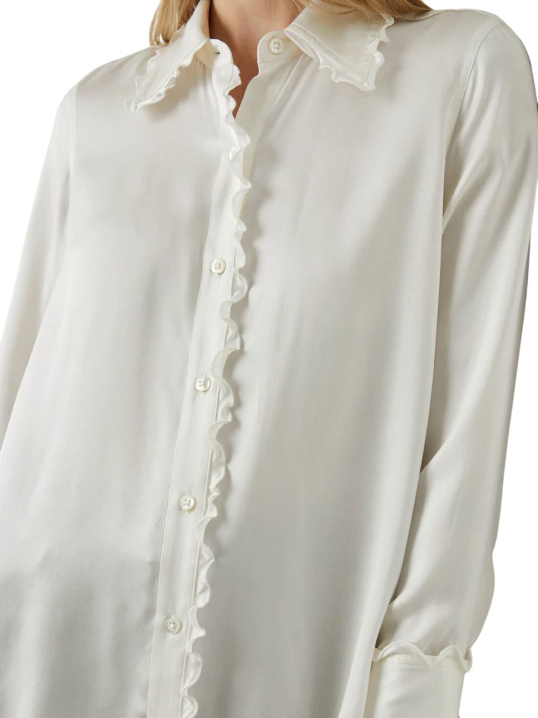 rails fia silk blouse in ivory