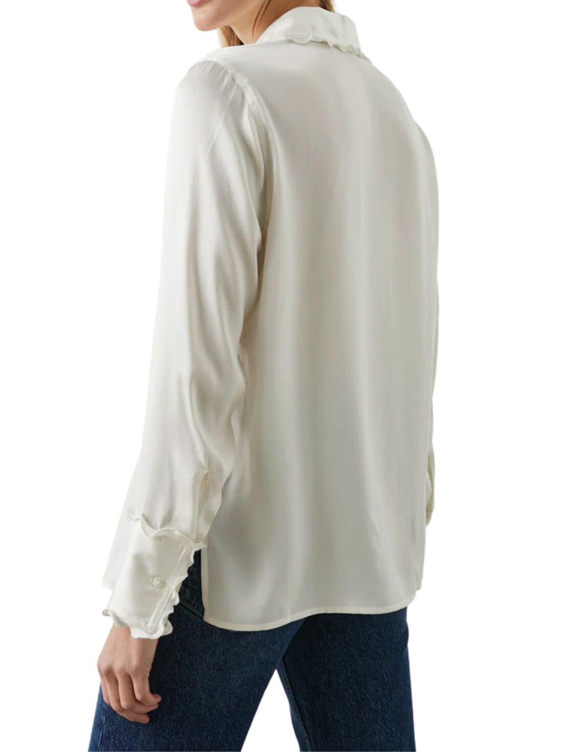 rails fia silk blouse in ivory