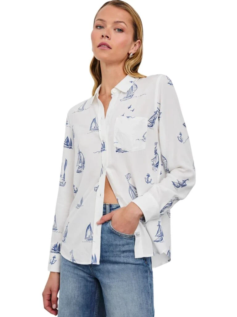 rails kathryn blouse in sailboats