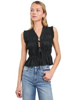 rails martine top in black