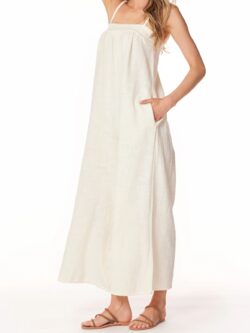 bobi cami jumpsuit in parchment