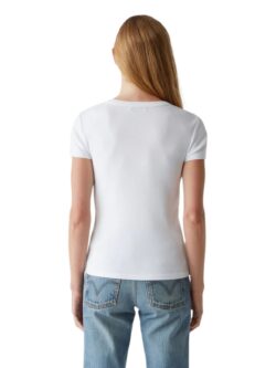 michael stars 100% cotton lexy tee in white