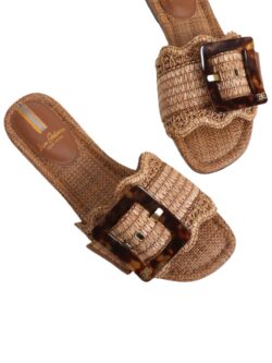 sam edelman bambi slide in cucio raffia