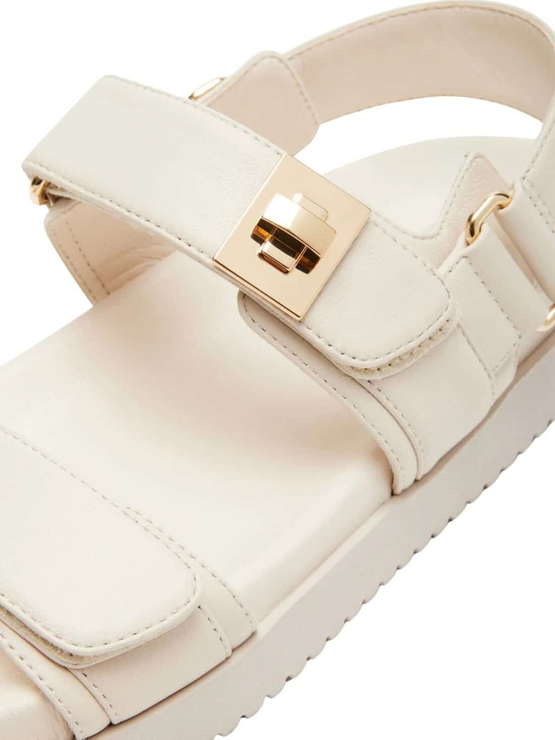 steve madden mona sandal in bone leather