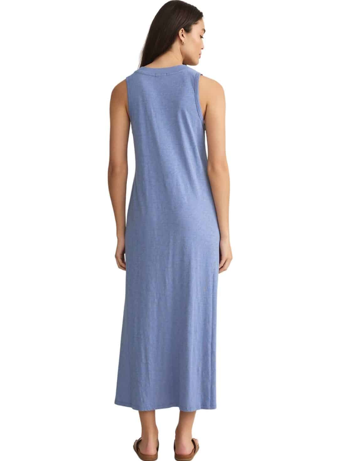 z supply palisades midi dress in sky blue