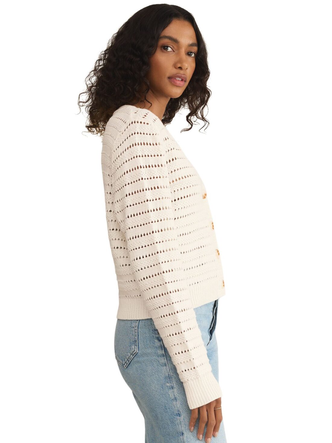 z supply romance cardigan in sea salt