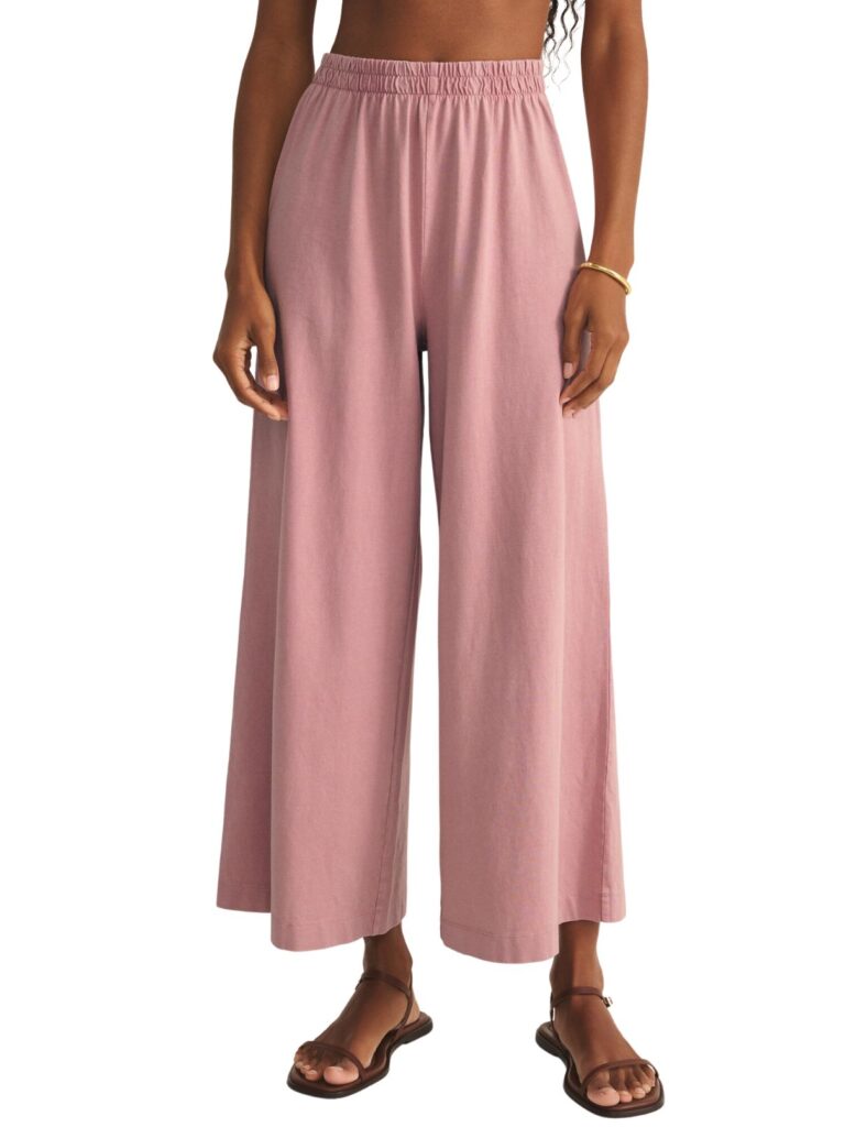 z supply scout jersey pant in pink smoke