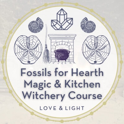 Fossils for Kitchen Witchery & Heart Magic Course Badge