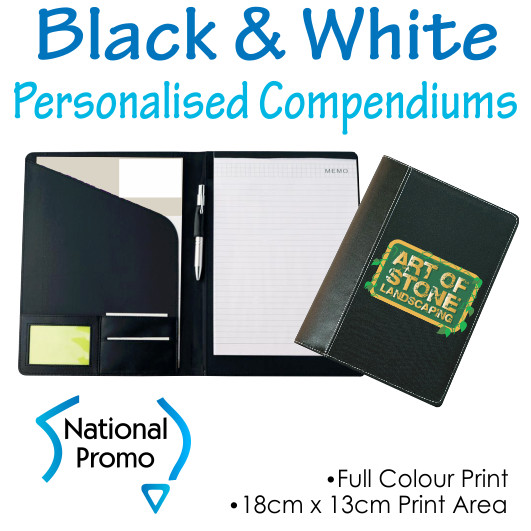 Black and White A4 Compendiums