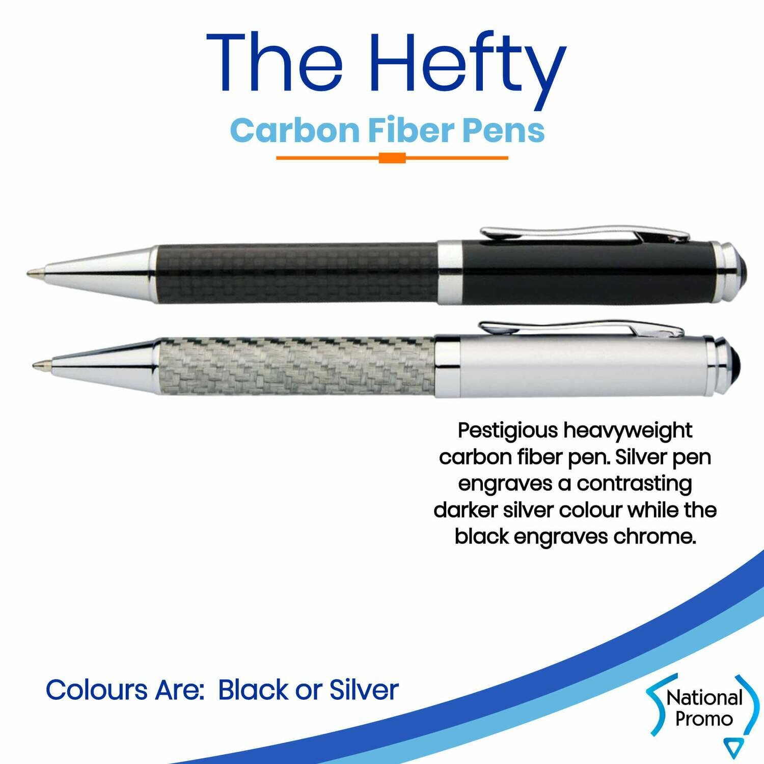 HEFTY Carbon Fiber Engraved Metal Corporate Pen