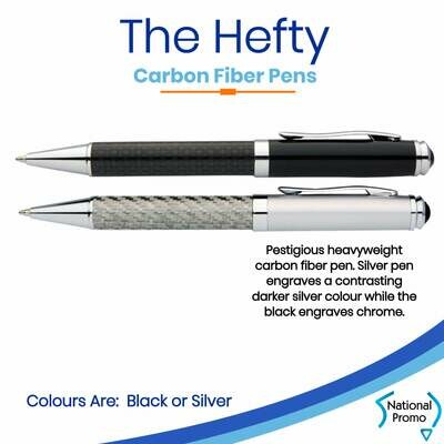 HEFTY Carbon Fiber Engraved Metal Corporate Pen