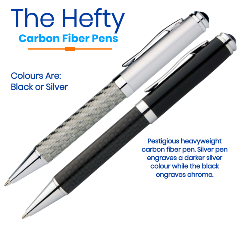 HEFTY Carbon Fiber Engraved Metal Corporate Pen